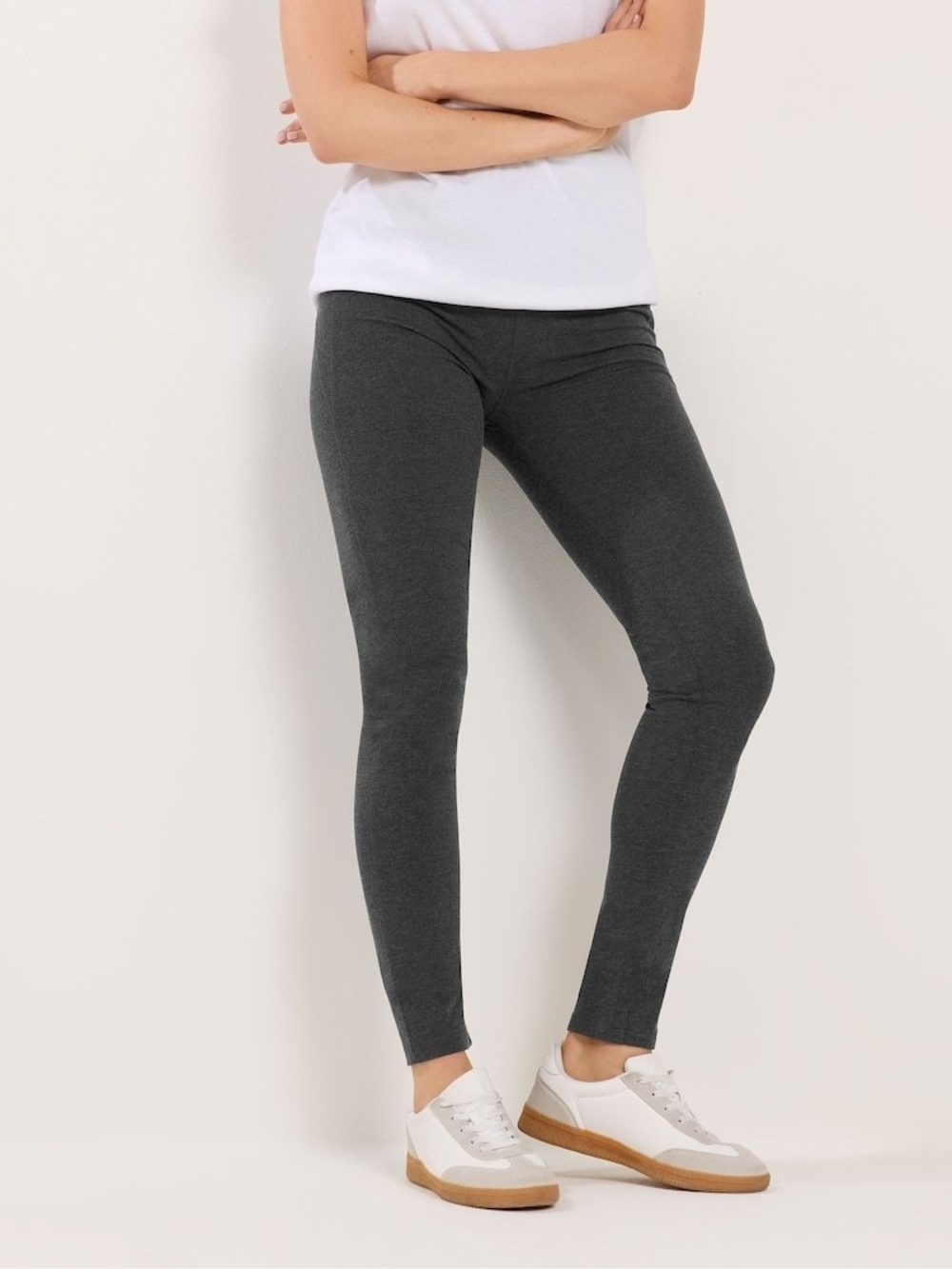 Long Tall Sally Charcoal Stretch Knit Leggings